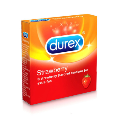 Condom Strawberry 3’S Durex
