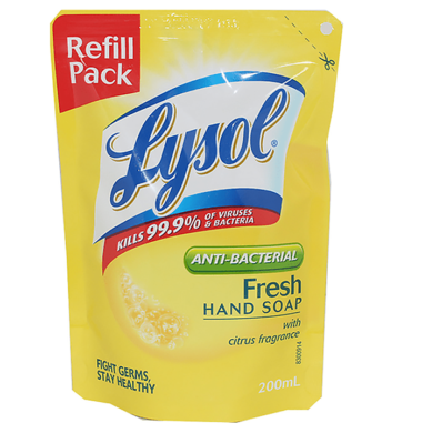 Lysol Ph Liq Handwash Fresh 200ml (POUCH)