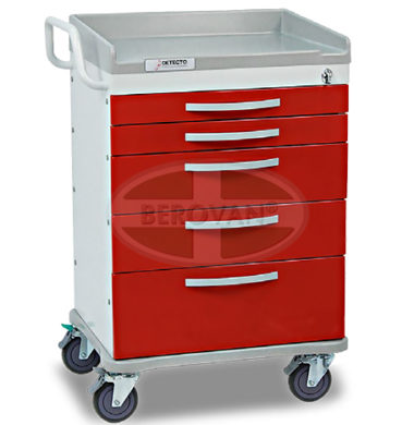 MS Emergency Cart Detecto RC366-L W/ Drawer Divider