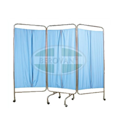 MS Screen -3 Panel W/ Curtain (Blue) FS5605S