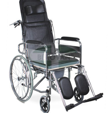 MS Commode Wheelchair Reclining FS609GC