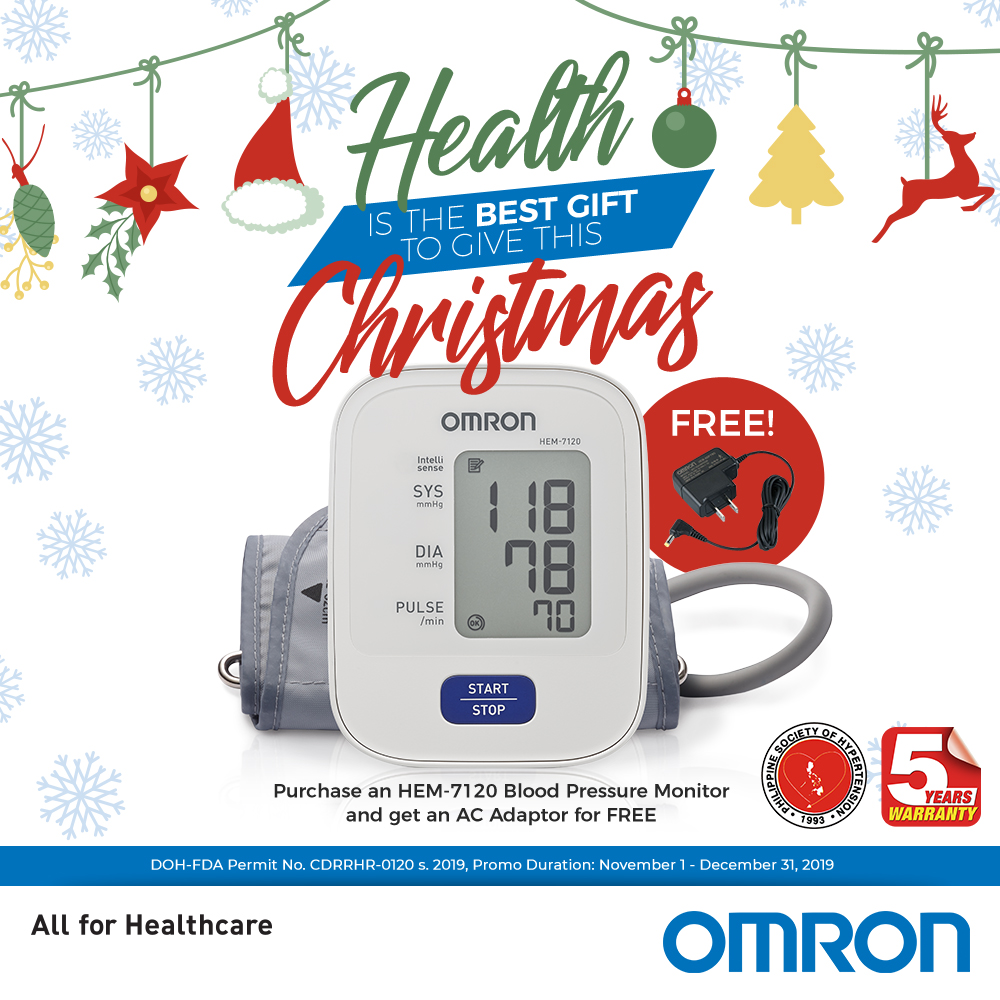 Omron BPM HEM-7120 with Adaptor Promo Bundle