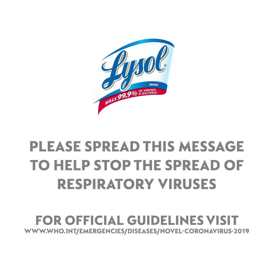 A public service message by Lysol