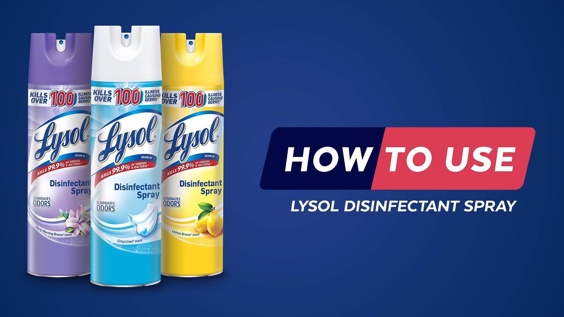 How to use Lysol Disinfectant Spray