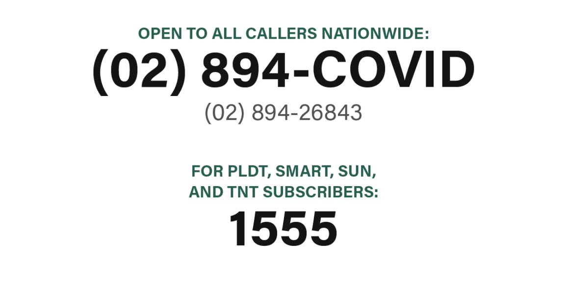 DOH launched the DOH COVID-19 emergency hotlines 02-894-COVID (02-894-26843) and…
