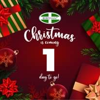 1 day to go before Christmas. 
 Visit our website at  for faster response.