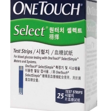 One Touch Select Strips 25’S