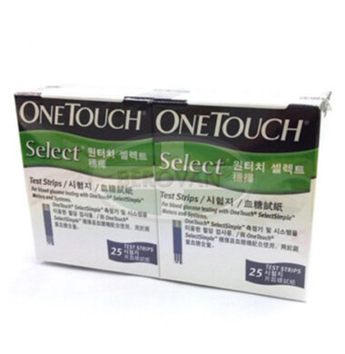 One Touch Select Strips 2 x 25’S